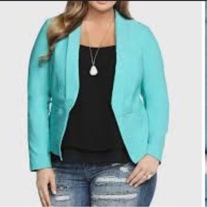 Torrid teal/aqua blazer sz 2
